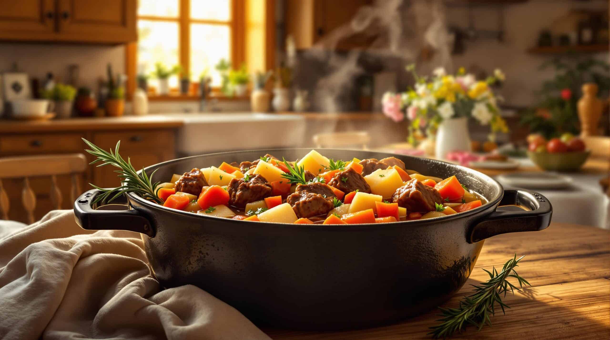 apprenez à préparer le ragoût de bœuf idéal pour ravir vos proches lors de vos repas en famille. découvrez tous les secrets d'une cuisson savoureuse et des ingrédients de qualité pour un plat convivial et réconfortant.