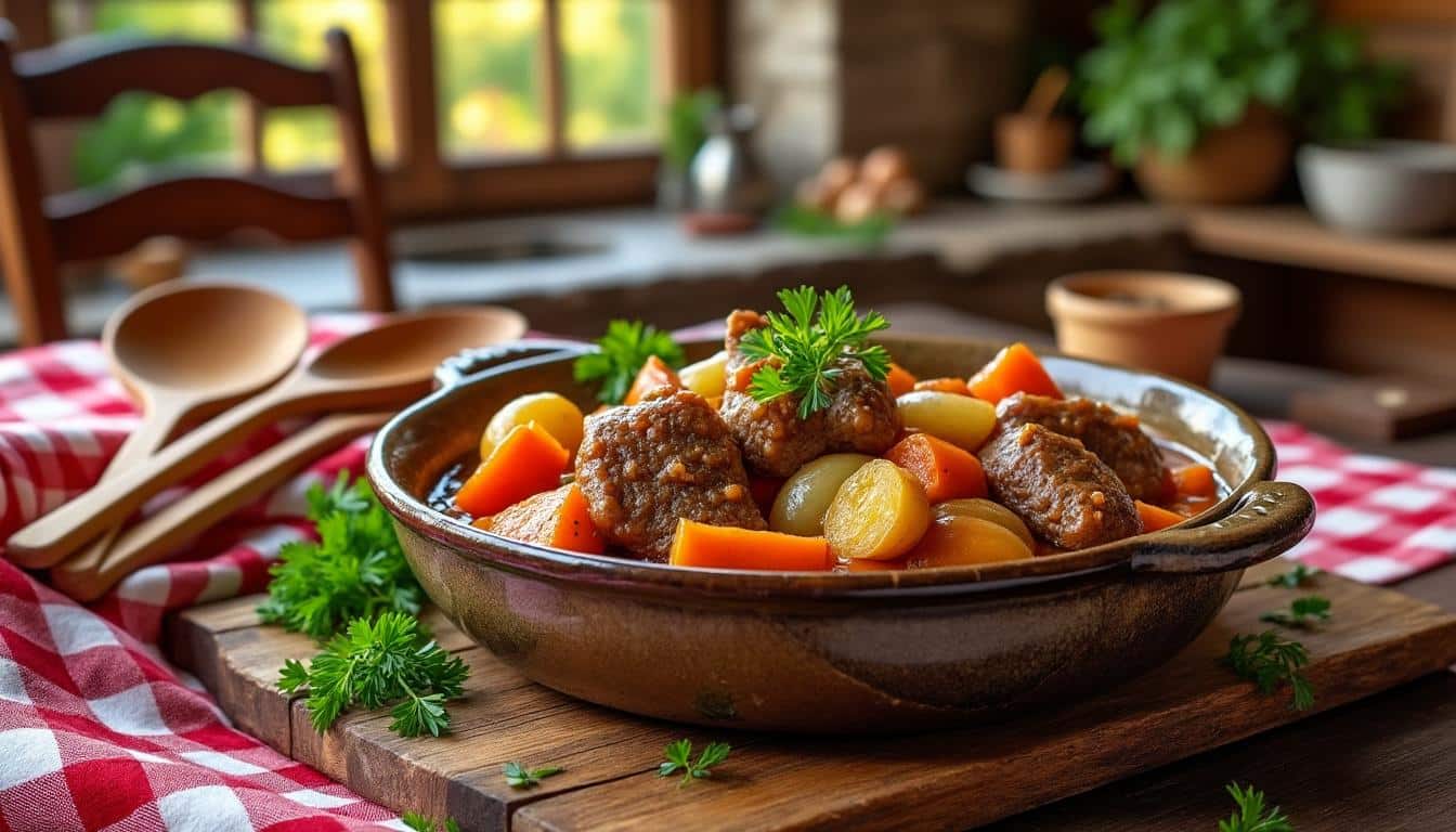 découvrez la gibelotte campagnarde, un plat mijoté à l’ancienne riche en saveurs. recette traditionnelle pour régaler toute la famille avec des ingrédients simples et authentiques.