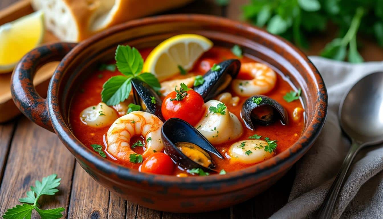 découvrez la recette idéale de la soupe de poissons façon méditerranéenne, riche en saveurs authentiques et facile à préparer pour un repas convivial et délicieux.