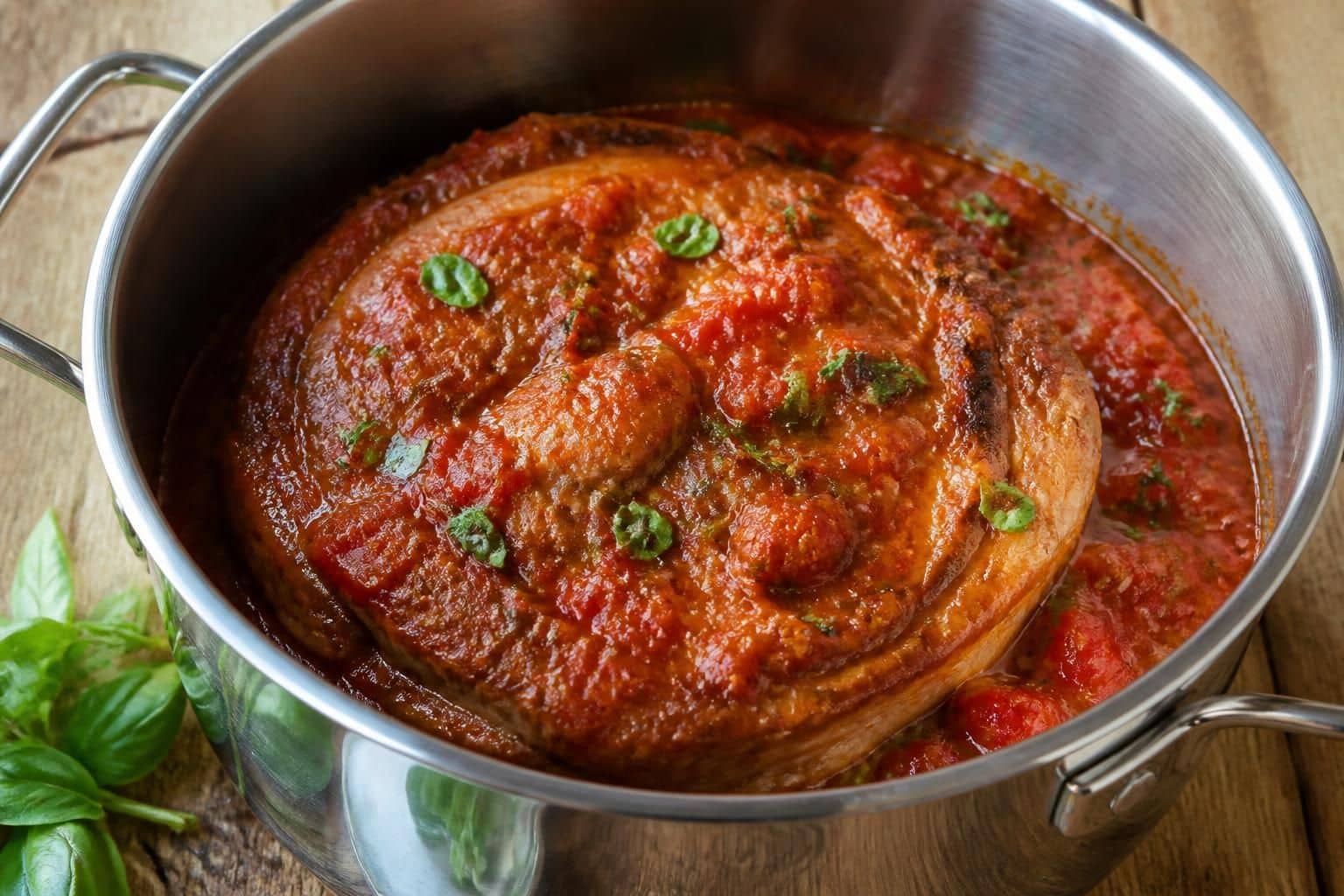 découvrez comment cuire la rouelle de porc à la sauce tomate avec le cookeo en mode cuisson sous pression pour un plat tendre et savoureux.