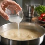 découvrez comment utiliser la maïzena diluée pour épaissir efficacement une sauce trop liquide et obtenir la texture parfaite.