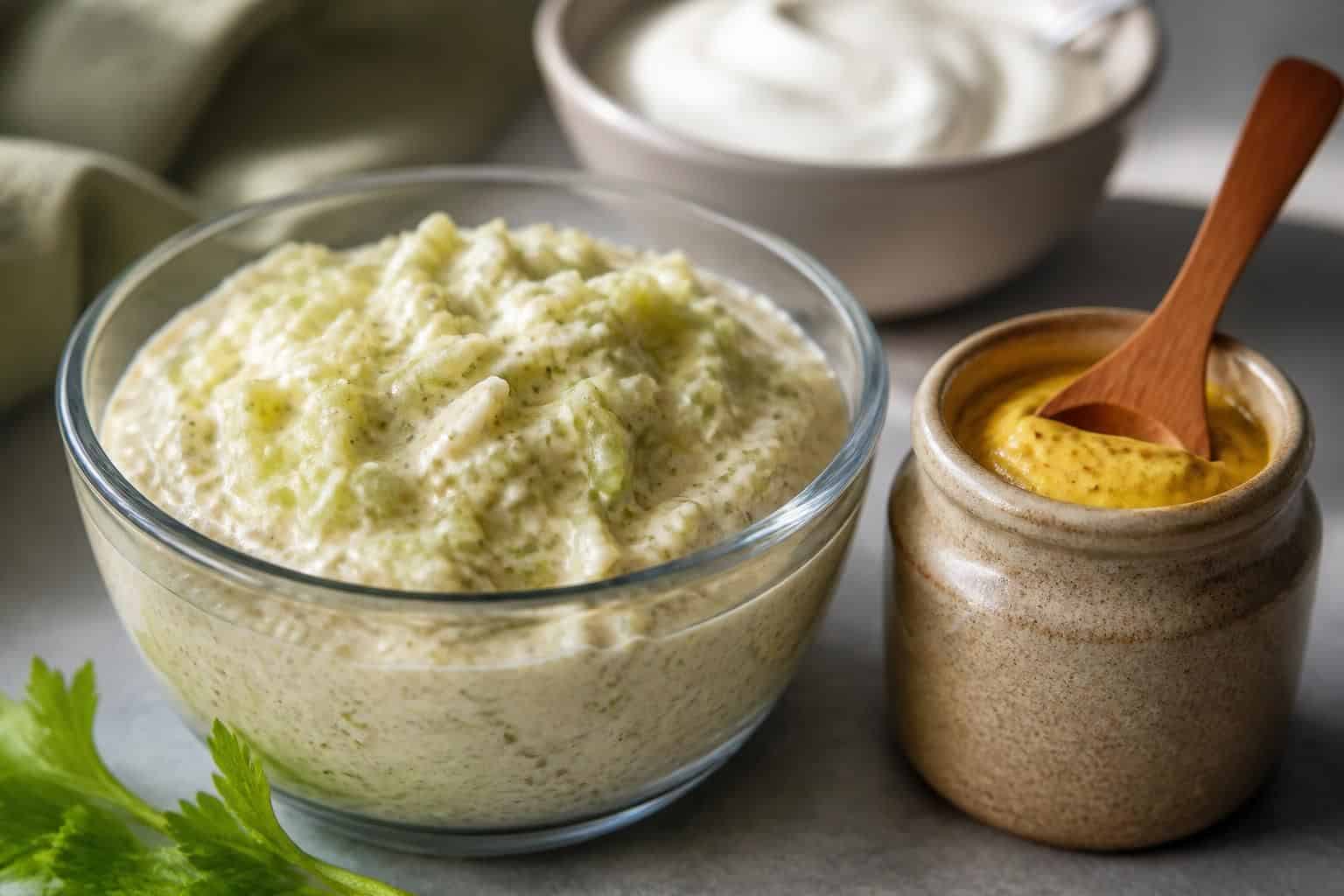 découvrez comment la moutarde de dijon sublime la sauce céleri rémoulade au yaourt pour une touche fraîche et piquante, parfaite pour vos salades et accompagnements.