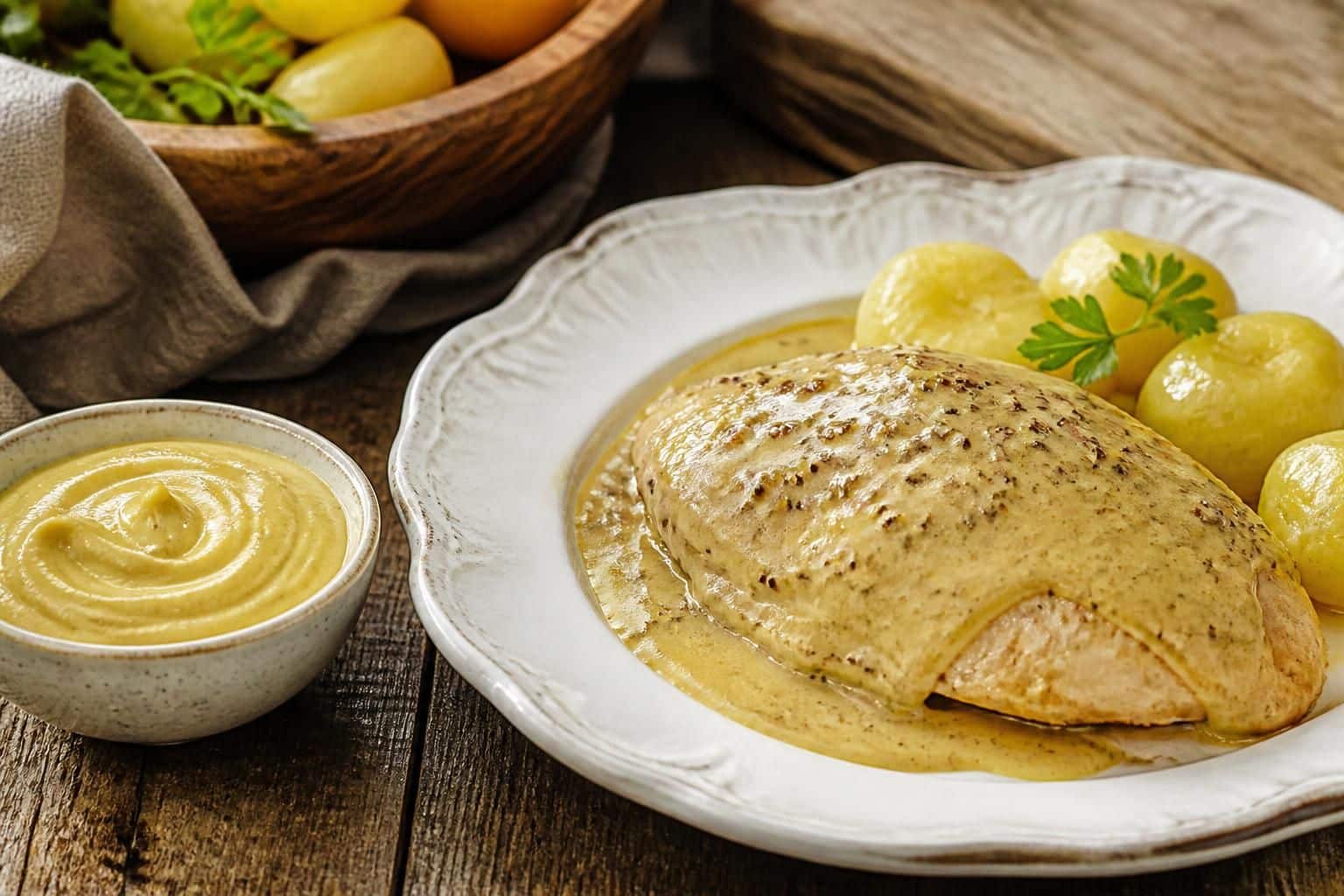 découvrez la moutarde douce qui imite parfaitement la recette authentique de la sauce st hubert, pour un goût unique et savoureux.