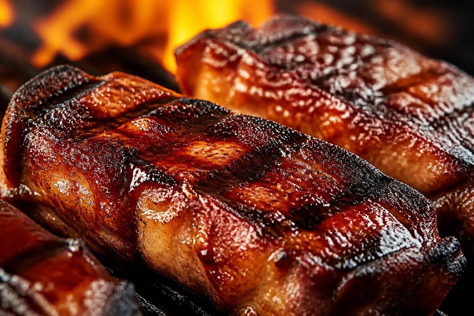 découvrez comment la viande grillée infuse parfaitement la marinade dans la sauce barbecue pour des saveurs riches et authentiques à chaque bouchée.