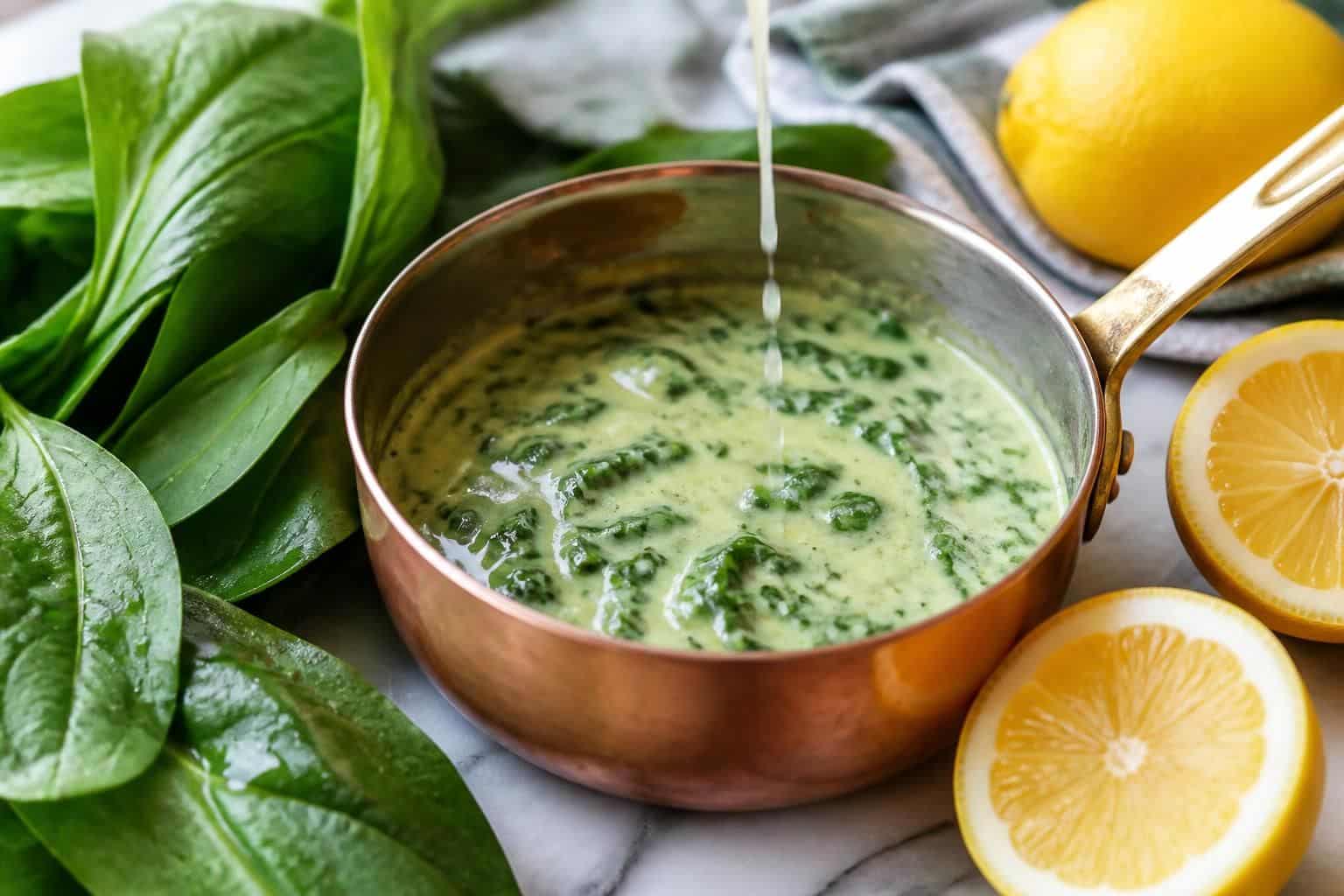 découvrez comment utiliser le jus de citron pour remplacer le vin blanc dans une sauce à l'oseille, une alternative simple et savoureuse pour sublimer vos plats sans alcool.