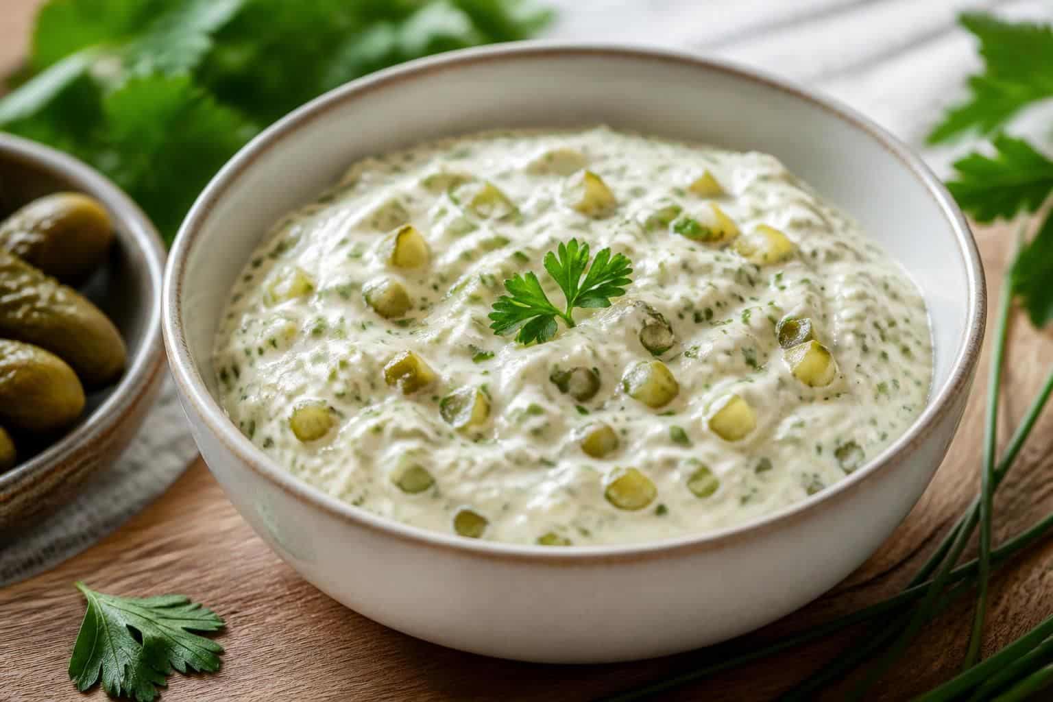 découvrez une recette facile de sauce tartare avec des cornichons hachés croquants pour un goût authentique et savoureux.