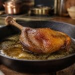 découvrez la graisse de canard confit idéale pour une cuisson parfaite des cuisses de canard. astuces et temps de cuisson pour un plat savoureux et fondant.