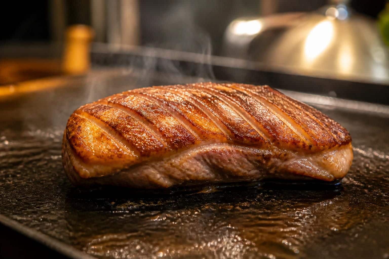 découvrez comment réussir la cuisson du magret de canard à la plancha avec une plaque très chaude pour une viande parfaitement grillée et savoureuse.