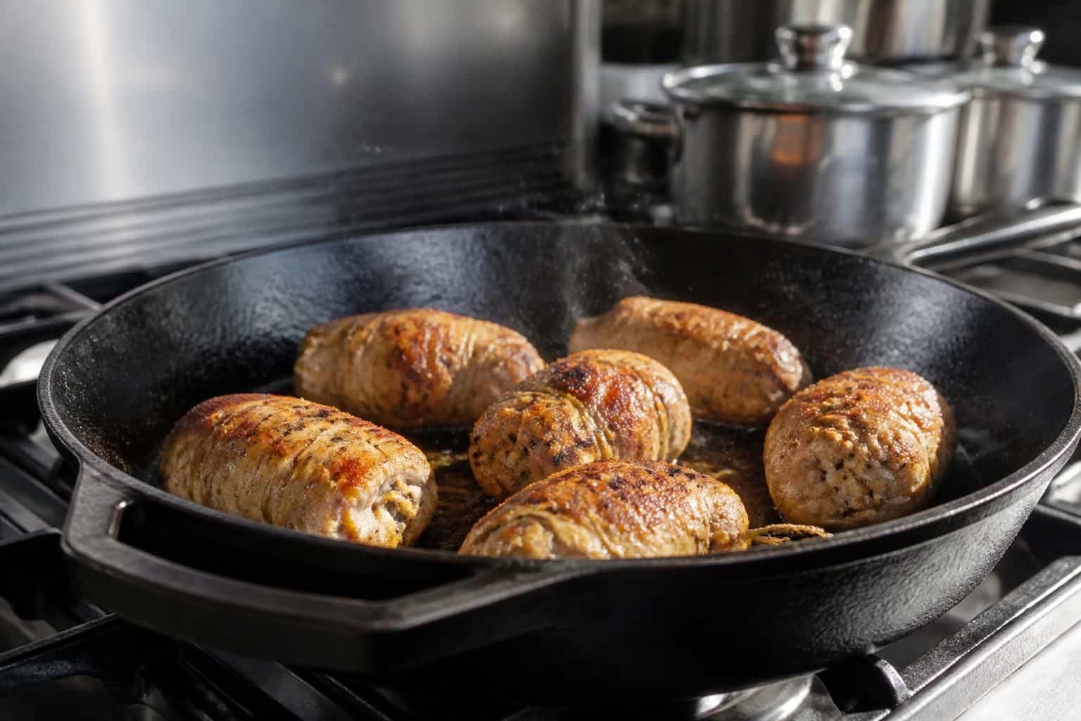 découvrez comment cuire parfaitement des paupiettes de poulet à la poêle avec une chaleur optimale pour saisir et conserver toute la saveur.