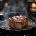 découvrez comment une poêle très chaude peut réduire le temps de cuisson de votre filet de bœuf pour un résultat tendre et savoureux.