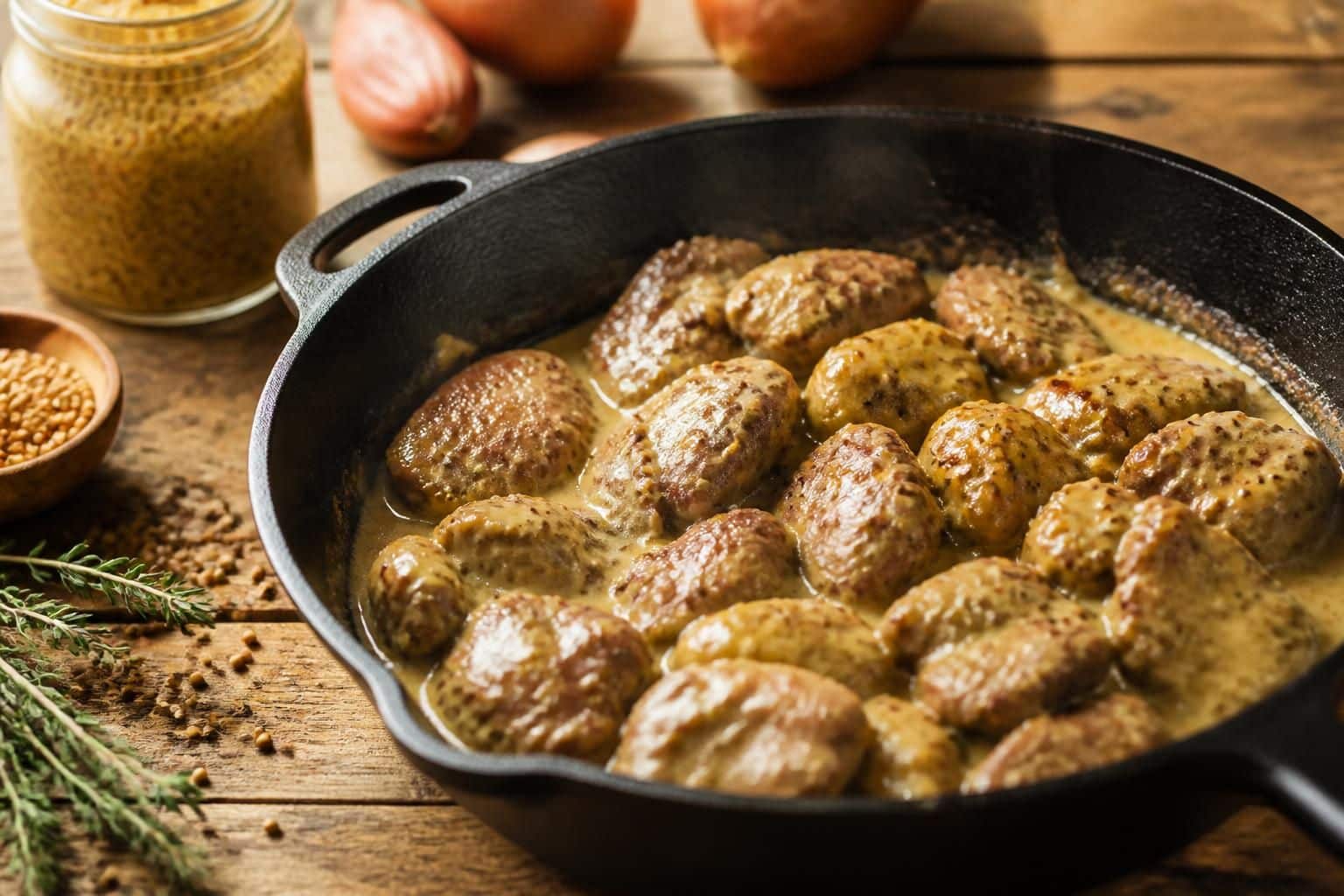 découvrez comment la sauce moutarde sublime la cuisson des rognons de veau pour un plat savoureux et délicat.