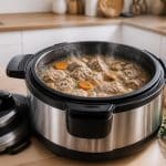 découvrez comment l'autocuiseur sous pression seb réduit le temps de cuisson pour une blanquette de veau savoureuse et tendre, mijotée à la perfection en cocotte minute.