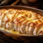 découvrez la recette savoureuse du porc orloff gratiné au fromage fondu, une cuisson rôtie généreuse et gourmande à ne pas manquer.