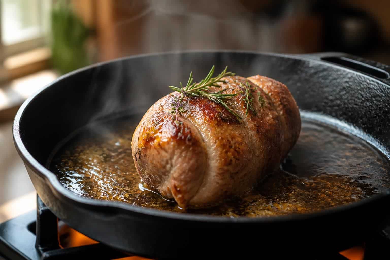 découvrez comment le jus de cuisson peut sublimer vos paupiettes de porc en les gardant moelleuses et savoureuses tout au long de la cuisson.