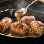 découvrez comment le jus de viande sublime la cuisson des paupiettes de porc à la poêle, pour un plat savoureux et parfait en un rien de temps.