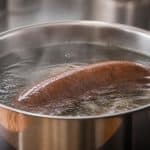 découvrez la méthode pour cuire parfaitement une saucisse de morteau à l'eau en la pochant dans une eau frémissante, afin d'obtenir une cuisson idéale et savoureuse.