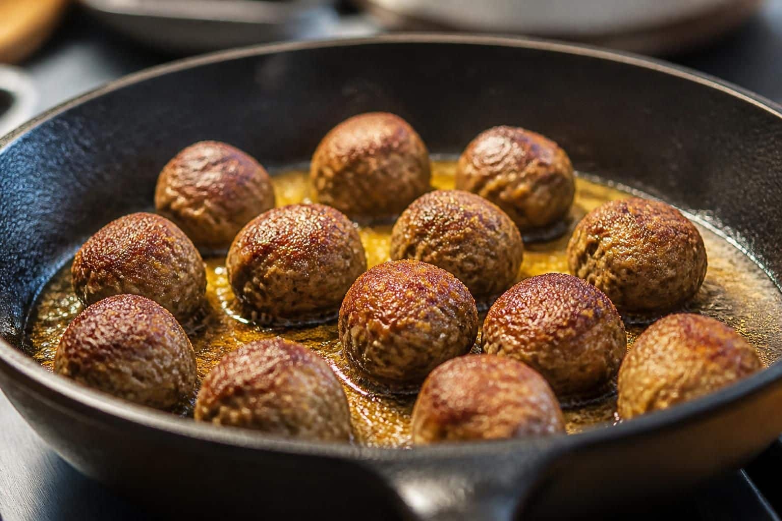 découvrez comment l'huile d'olive sublime la cuisson des boulettes de viande à la poêle en leur apportant une texture dorée et un goût savoureux.