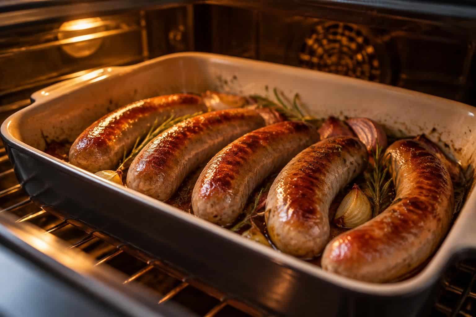 découvrez comment cuire facilement des saucisses au four pour obtenir une cuisson savoureuse et uniforme, avec une peau bien dorée.