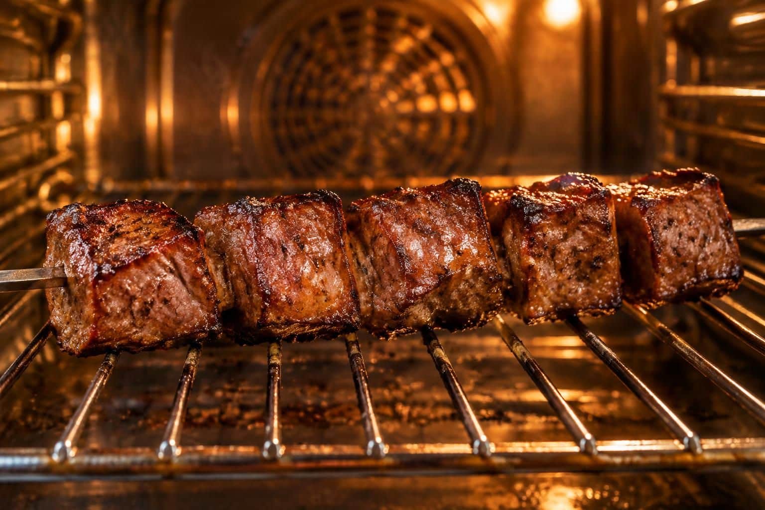 découvrez comment la grille du four permet de réussir des brochettes de bœuf tendres et savoureuses, avec une cuisson homogène et sans barbecue.