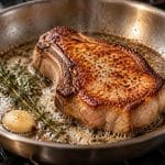 découvrez le temps de cuisson idéal pour une côte de porc à la poêle bien chaude : une viande dorée, tendre et savoureuse.
