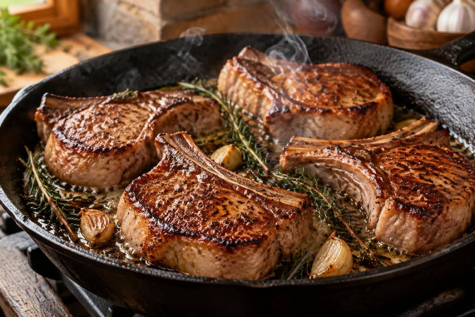 découvrez le temps de cuisson des côtes de sanglier à la poêle et nos conseils pour les saisir à cœur, tout en préservant leur tendreté et leur saveur.