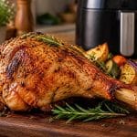 découvrez le temps de cuisson idéal pour une cuisse de dinde à l’air fryer et obtenez une peau dorée et croustillante grâce à l’air pulsé.