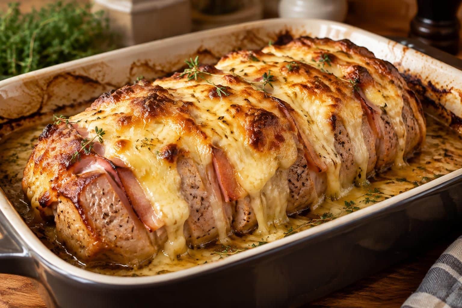 découvrez le temps de cuisson idéal du rôti orloff au four pour une viande tendre, nappée de fromage fondu et délicieusement gratinée.