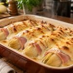 préparez des endives fondantes enroulées dans du jambon blanc, nappées de béchamel et gratinées au four : une recette classique et réconfortante.
