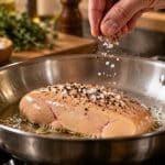 découvrez comment le sel et le poivre rehaussent la cuisson du foie gras cru et révèlent toute sa finesse.