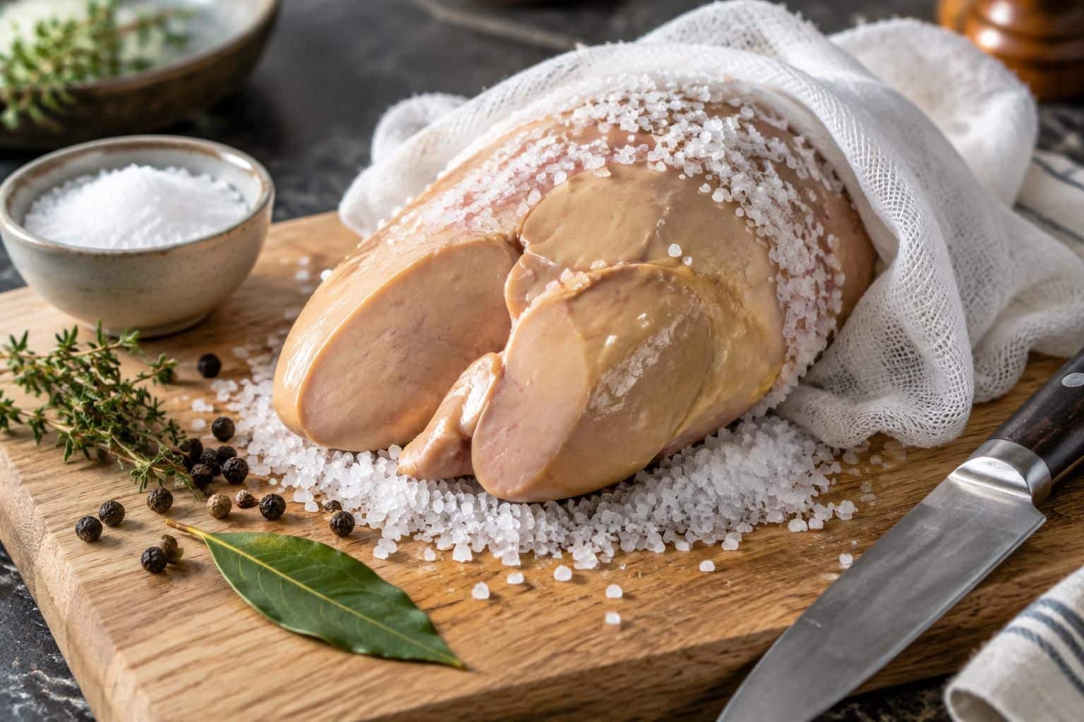découvrez comment préparer un foie gras au sel fin, sans cuisson : une recette simple et savoureuse qui révèle toute la finesse du foie gras.