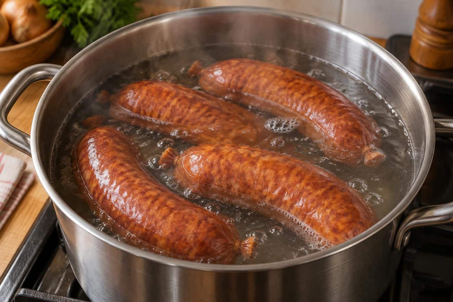 découvrez comment cuire une saucisse de morteau dans une eau frémissante pour préserver ses saveurs et obtenir une texture tendre.