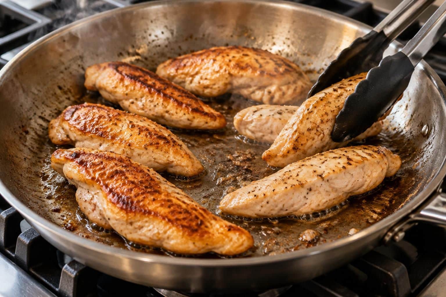 découvrez le temps de cuisson idéal des aiguillettes de poulet à la poêle : quelques minutes suffisent pour les dorer tout en gardant leur moelleux.